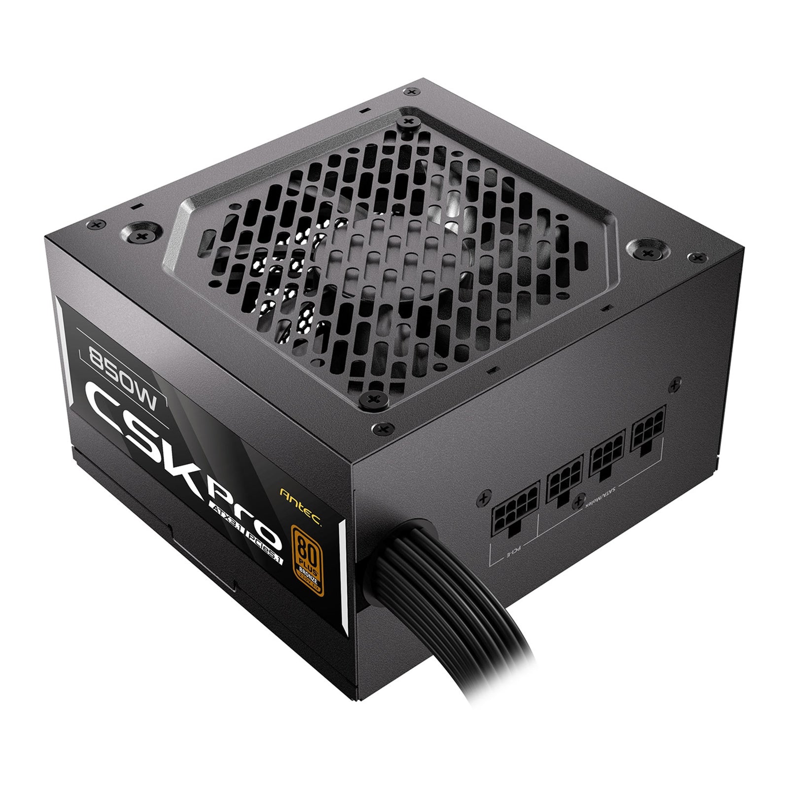 Antec CSK850 PRO 850W Semi-Modular ATX 3.1 PSU - Bronze, PCIe 5.1 Antec CSK850 PRO 850W Semi-Modular ATX 3.1 PSU - Bronze, PCIe 5.1